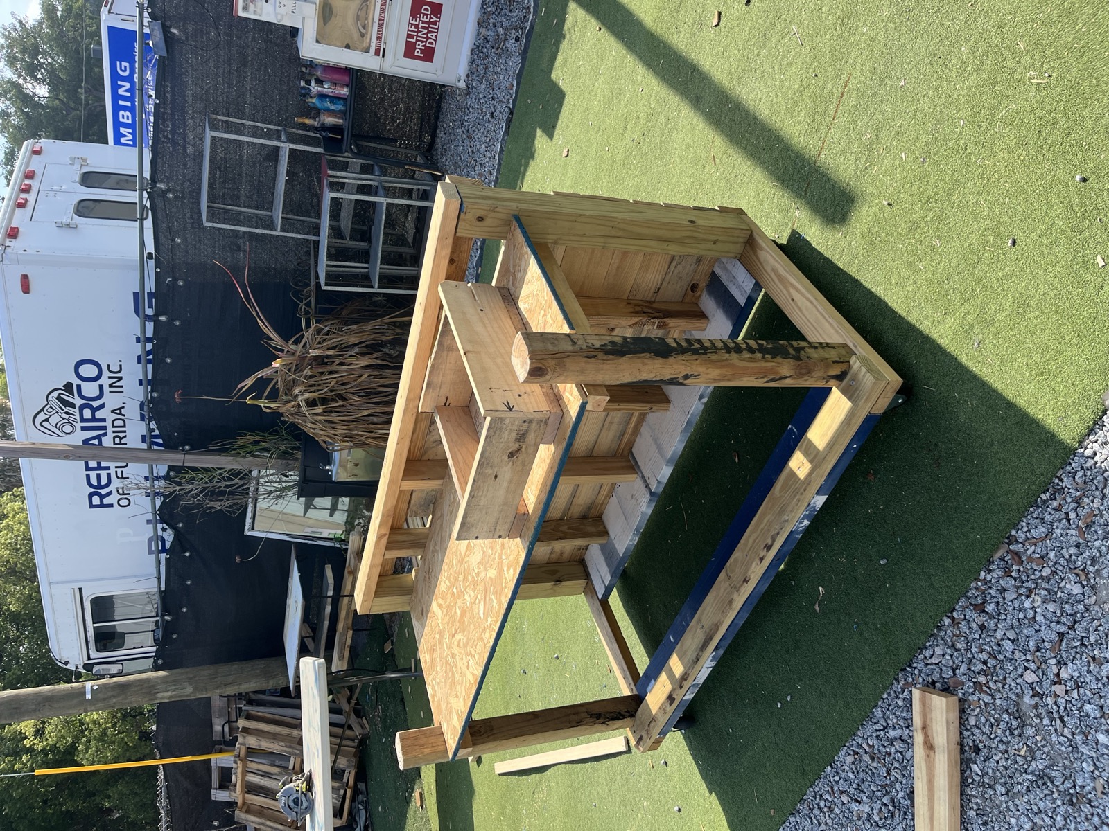 Joinery push — internal supports going in